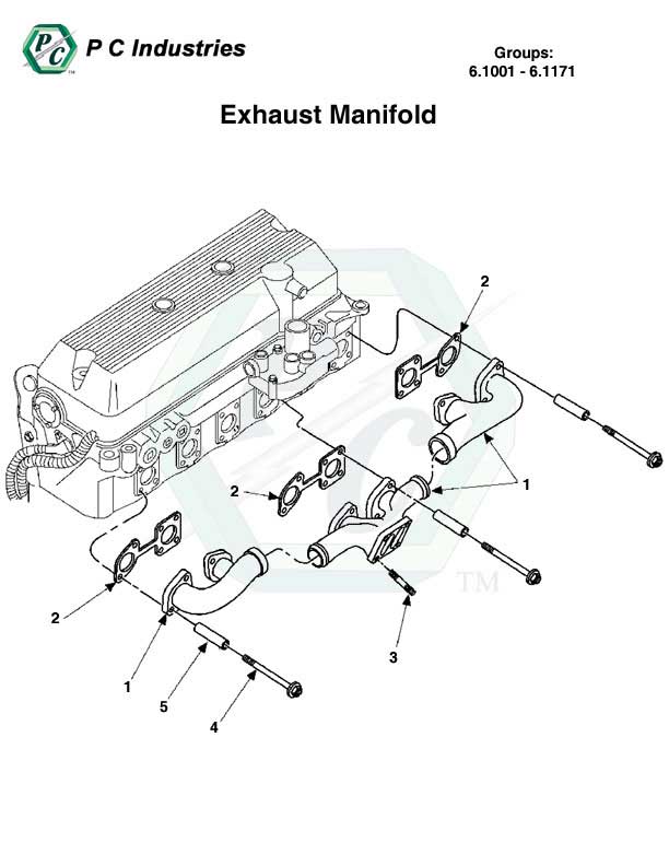 6.1001 - 6.1171 Exhaust Manifold.jpg - Diagram